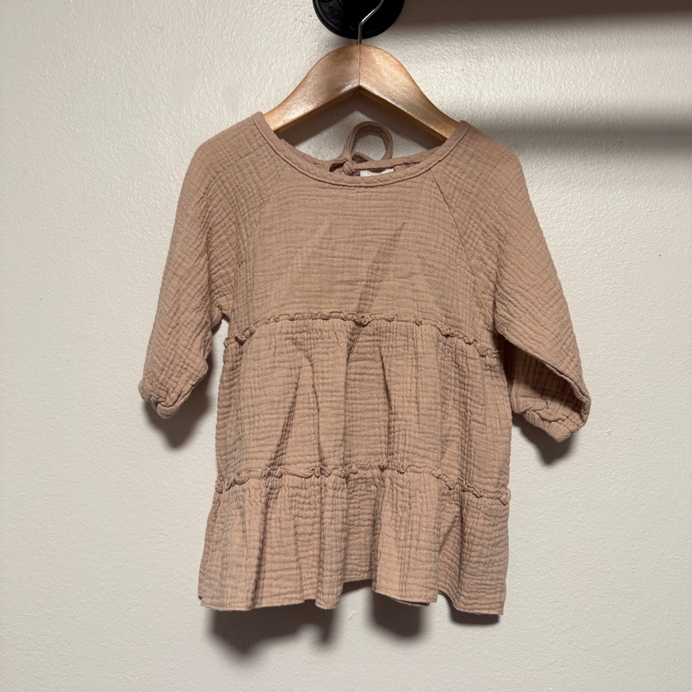 eorthe baby muslin neutral dress